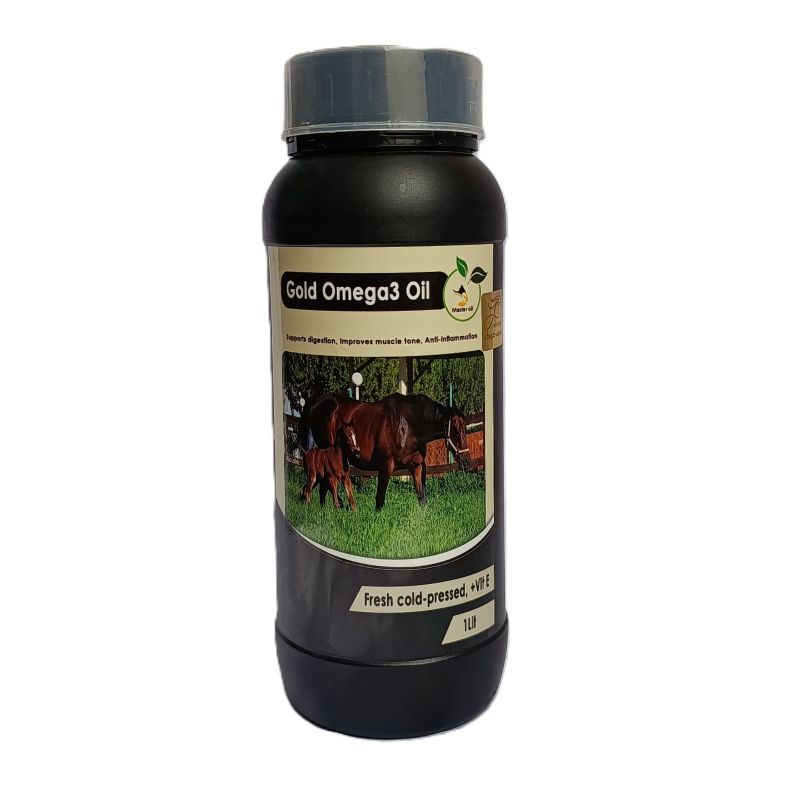روغن تامین انرژی اسب – گلد امگا3 فست‌کوک (Gold Omega3) - 1 لیتری