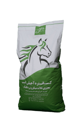 خوراک کنسانتره آجیلی میکرونیزه استارتر کره اسب: مناسب تغذیه کره اسب در حال رشد و کره اسب از شیر گرفته شده، بهترین خوراک برای رشد سالم کره اسب ۶ تا ۱۲ ماه