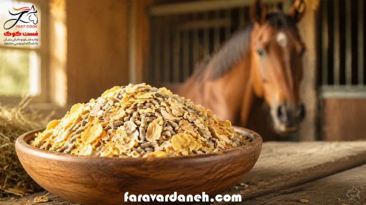 غلات و خوراک کنسانتره آجیلی میکرونیزه فست‌کوک